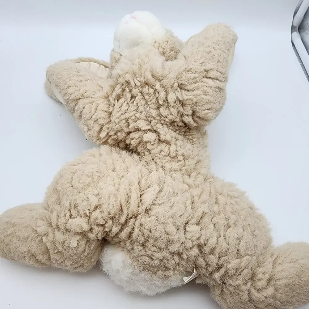 Vintage Aurora Beige Floppy Bunny Rabbit Stuffed Plush 12